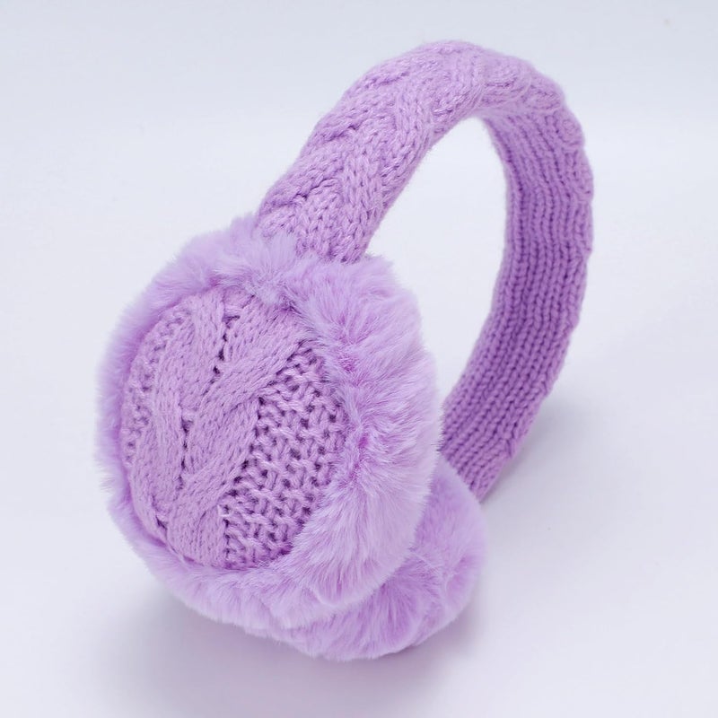 Ztl Kids Knit Earmuffs Winter Outdoor Plush Ear Warmers for Boys Girls 4-16 Years - Image 3